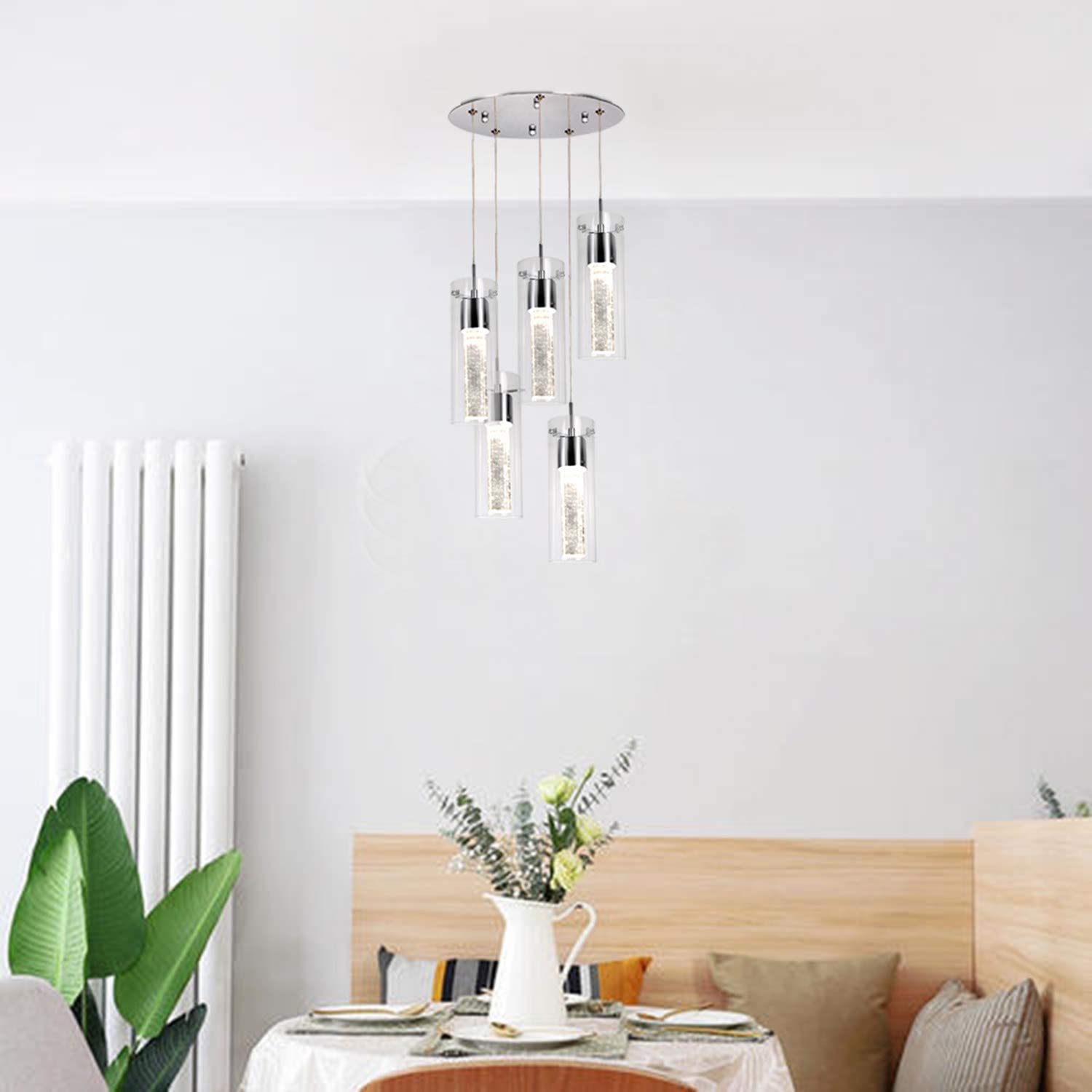 Hykolity 5 Light Pendant Ceiling Fixture 1 Lamps Buy - Best Online Lighting Stores