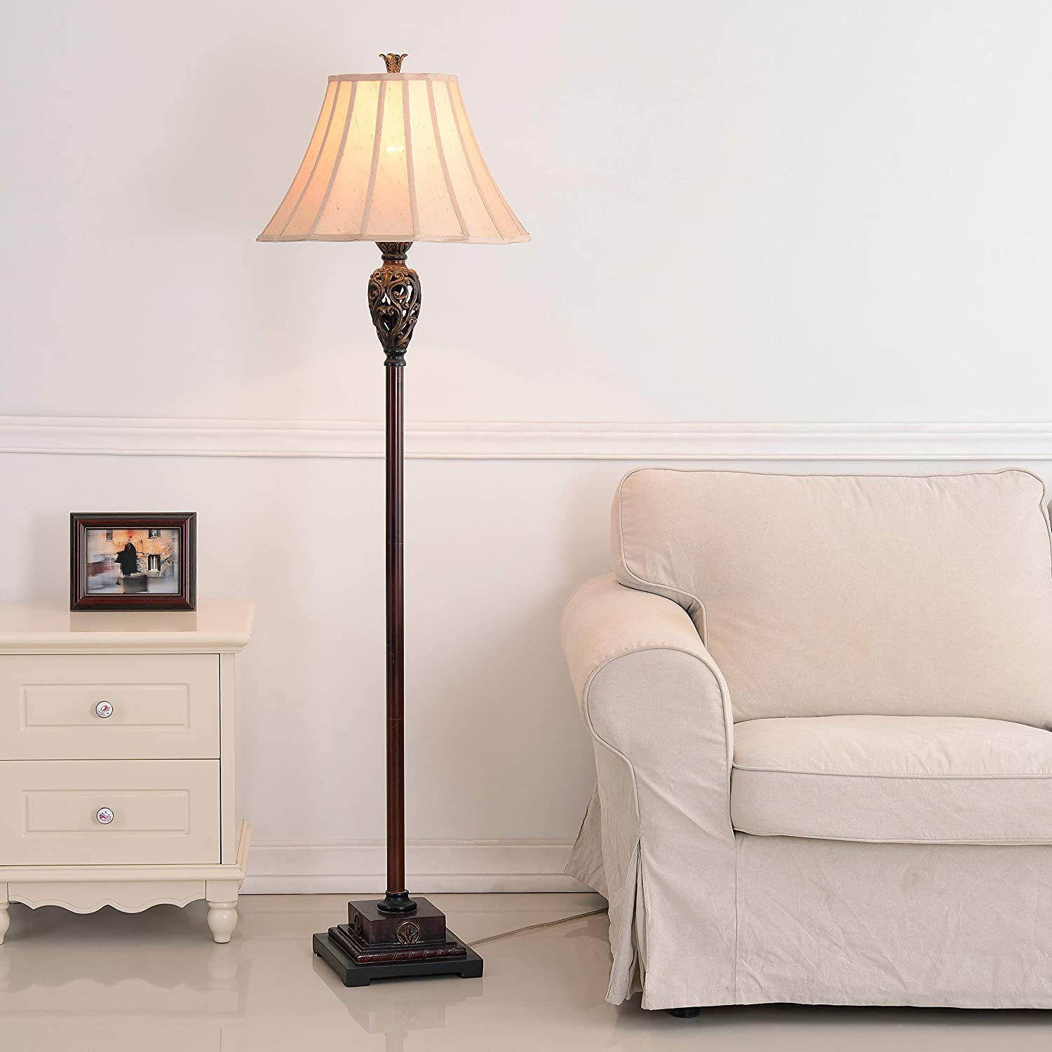 Kenroy Home 20181GR Classic Floor Lamp 7 Lamps Buy - Best Online Lighting Stores