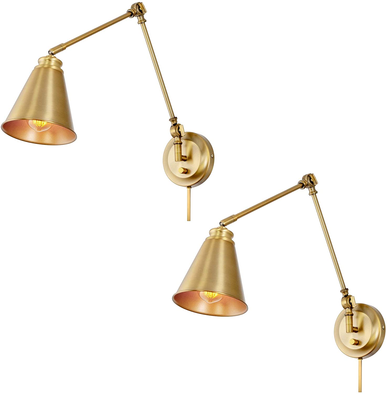 Kira Home Ellis 18 Vintage Industrial Swing Arm Wall Lamp 2 Lamps Buy - Best Online Lighting Stores