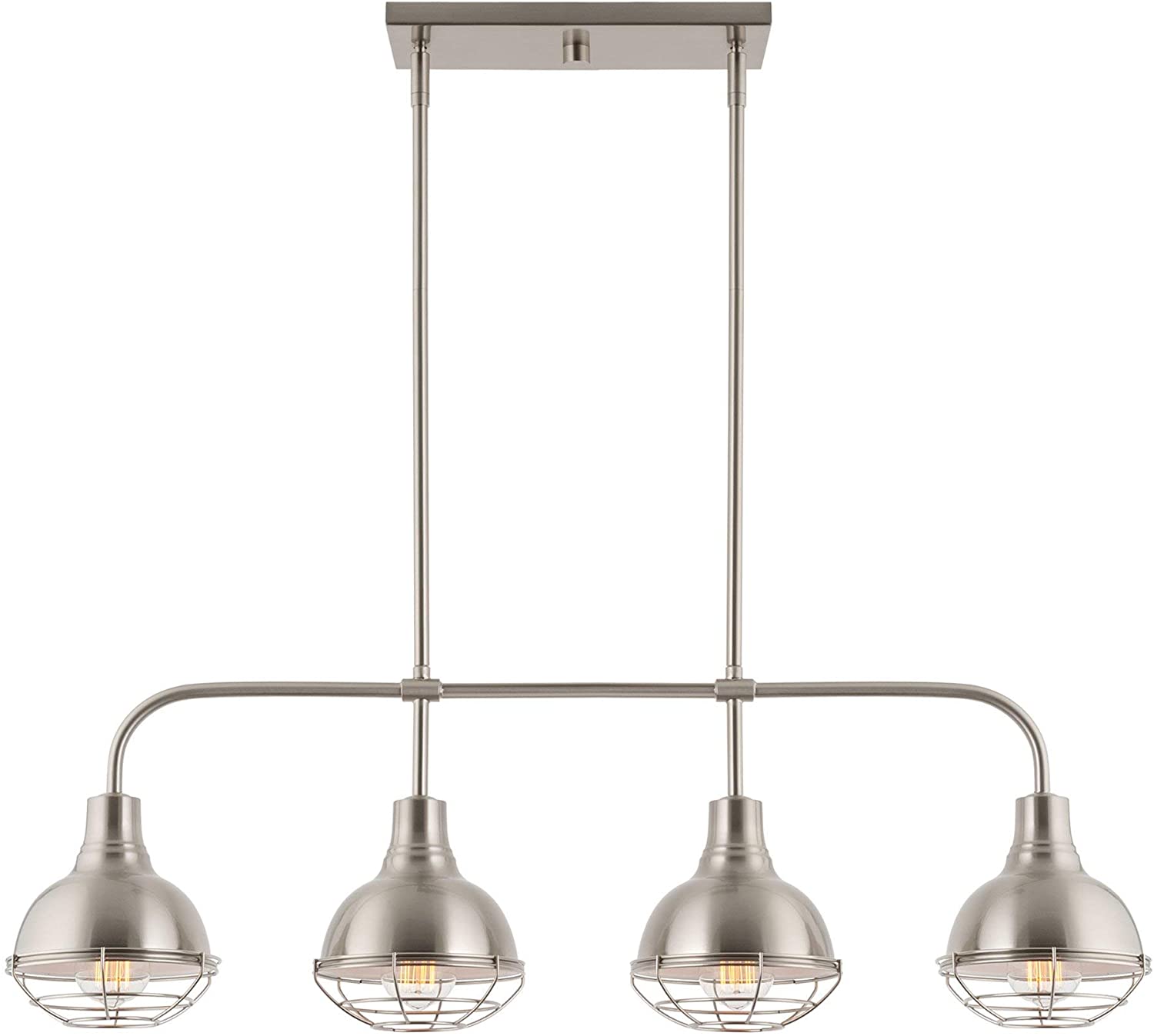 Kira Home Liberty 36 4 Light Modern Industrial Farmhouse Kitchen Island Light 3 Lamps Buy - Best Online Lighting Stores