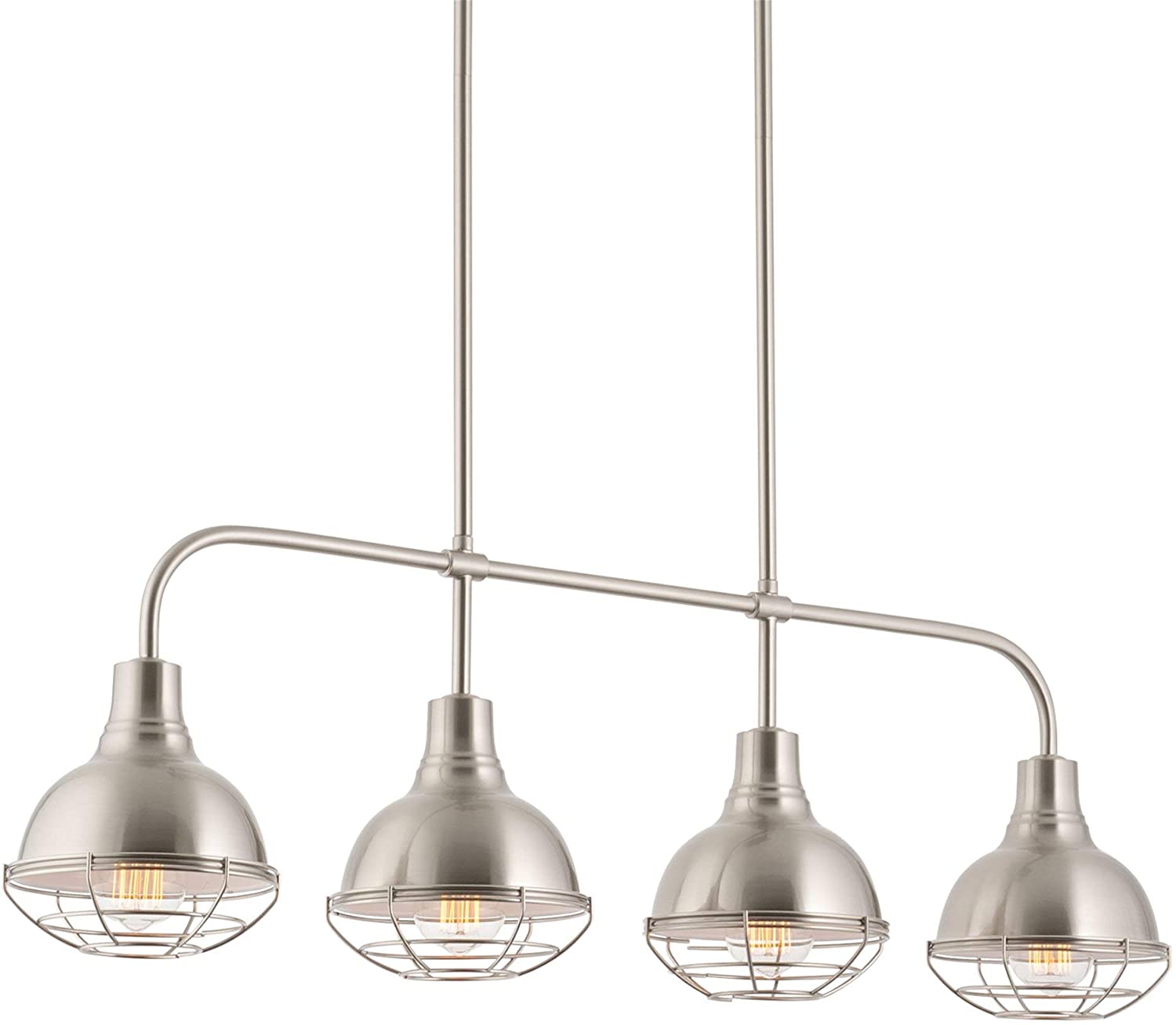 Kira Home Liberty 36 4 Light Modern Industrial Farmhouse Kitchen Island Light 4 Lamps Buy - Best Online Lighting Stores