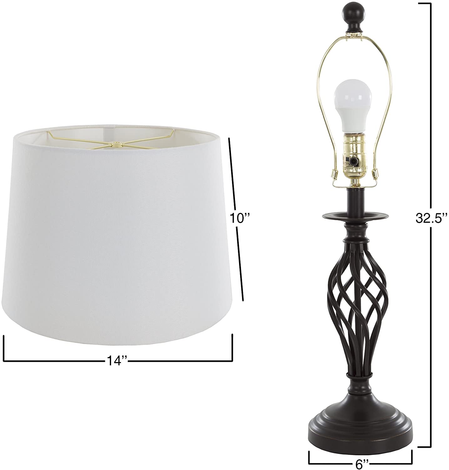 Spiral Cage Design lampsets 1 Lamps Buy - Best Online Lighting Stores