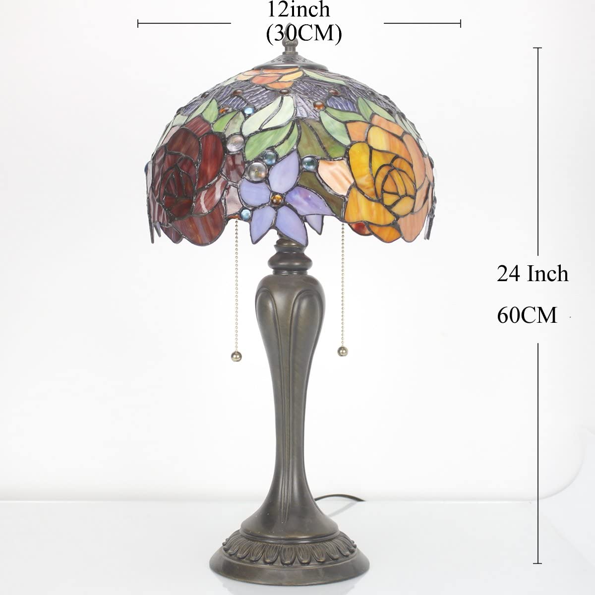 Tiffany Lamp Antique Style Stained Glass Table Light 3 Lamps Buy - Best Online Lighting Stores