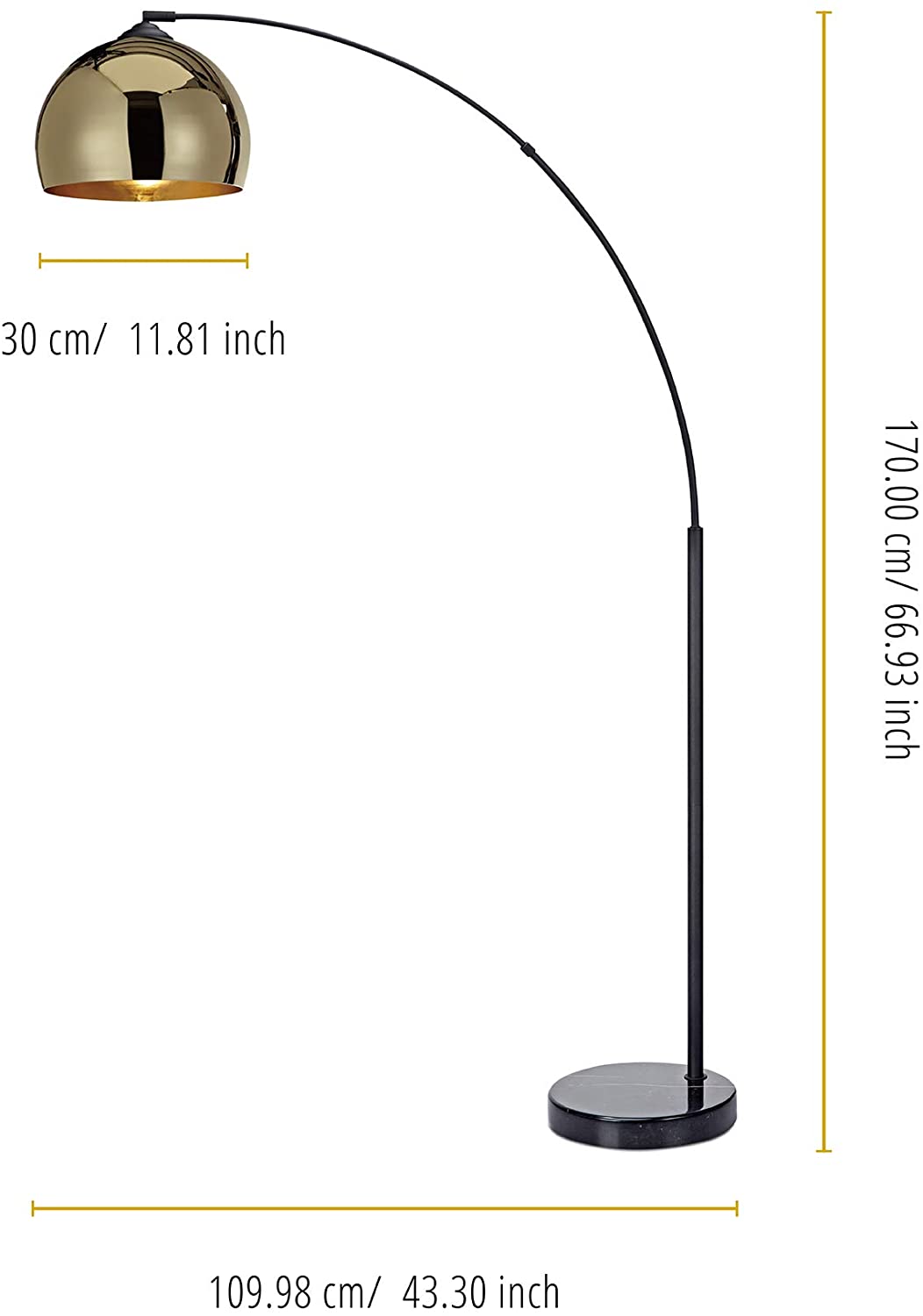 Versanora VN L00012 Arquer Arc Floor Lamp 1 Lamps Buy - Best Online Lighting Stores