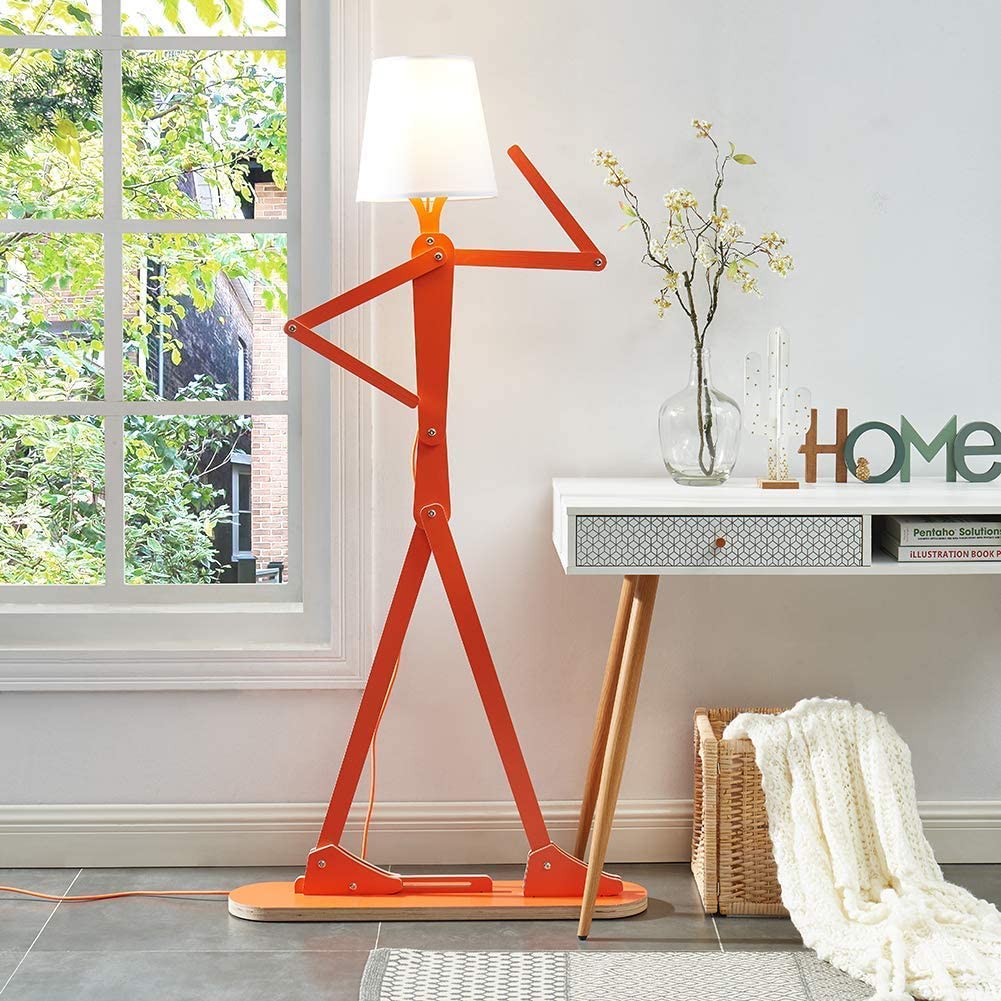 HROOME Cool Creative Floor Lamps Wood Tall Decorative Reading Standing Swing Arm Light 11 Lamps Buy - Best Online Lighting Stores