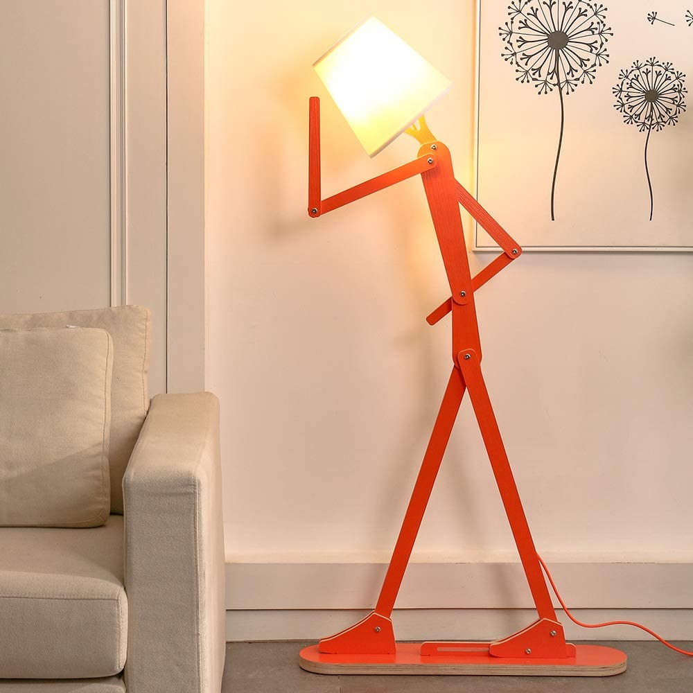HROOME Cool Creative Floor Lamps Wood Tall Decorative Reading Standing Swing Arm Light 6 Lamps Buy - Best Online Lighting Stores