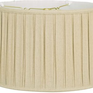 Royal Designs BS 748 18LNBG Shallow Drum English Bo X Pleat Basic Lamp Shade 2 Lamps Buy - Best Online Lighting Stores