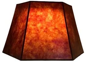 Upgradelights Amber Mica 18 Inch Hex Floor Lampshade 5 Lamps Buy - Best Online Lighting Stores