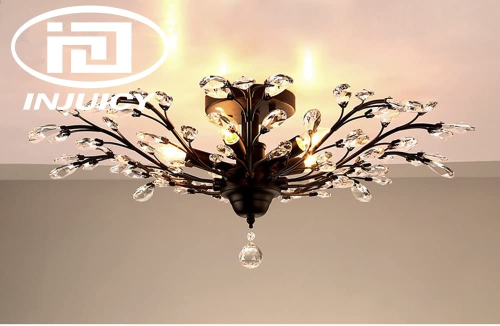 INJUICY Crystal Chandeliers K9 Led Ceiling Lights 8 Lamps Buy - Best Online Lighting Stores