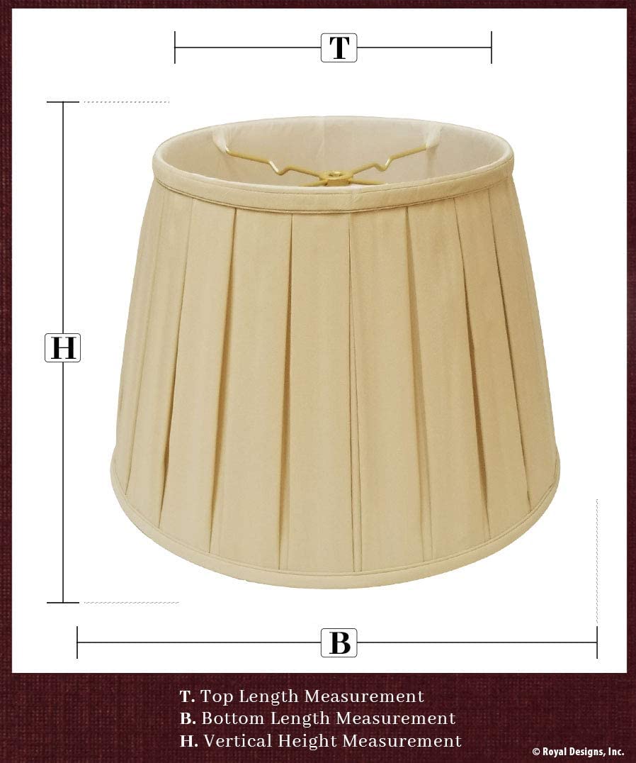 Royal Designs Empire English Pleat Basic Lamp Shade Eggshell 12.5 x 20 x 13.5 2 Lamps Buy - Best Online Lighting Stores