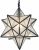 Modern Moravian Star Pendant Light Seeded Large Glass Star Lights with Chain